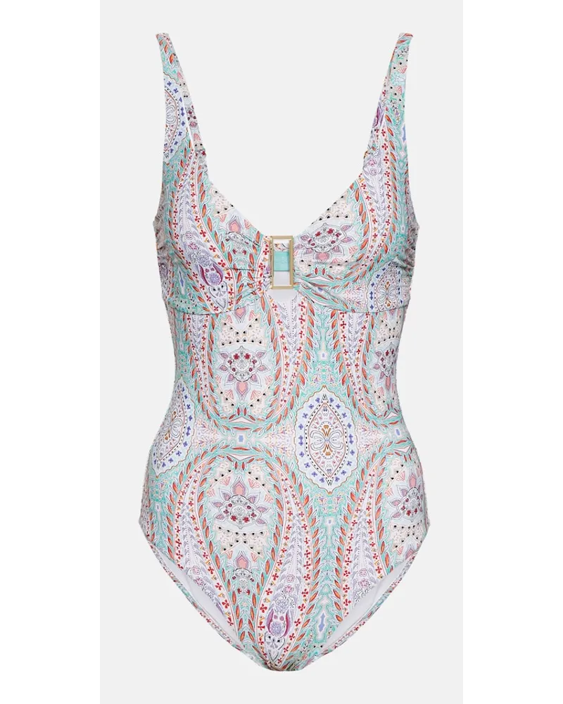 Melissa Odabash Costume intero Tuscany con stampa paisley Multicolore