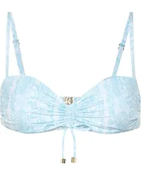 Heidi Klein Top bikini Lake Manyara a stampa Blu