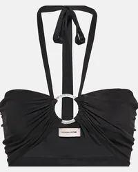 Alexandre Vauthier Bralette con cristalli Nero