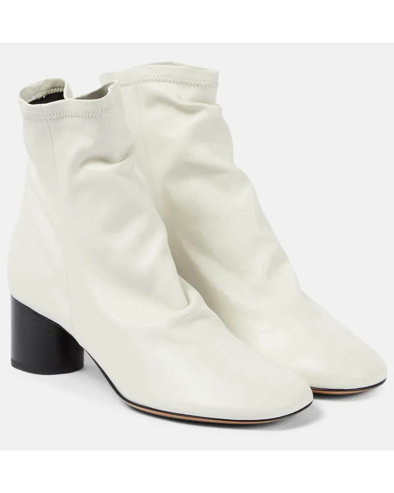 Isabel Marant Stivaletti Laeden in pelle Bianco