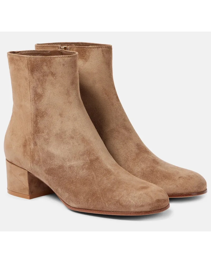 Gianvito Rossi Stivaletti 45 in suede Beige