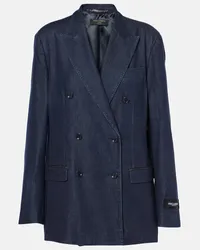 Dolce & Gabbana Blazer di jeans Blu