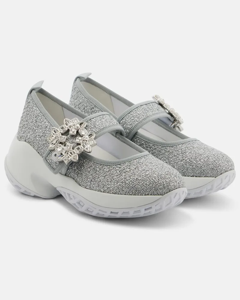 Roger Vivier Sneakers Viv Run Argento