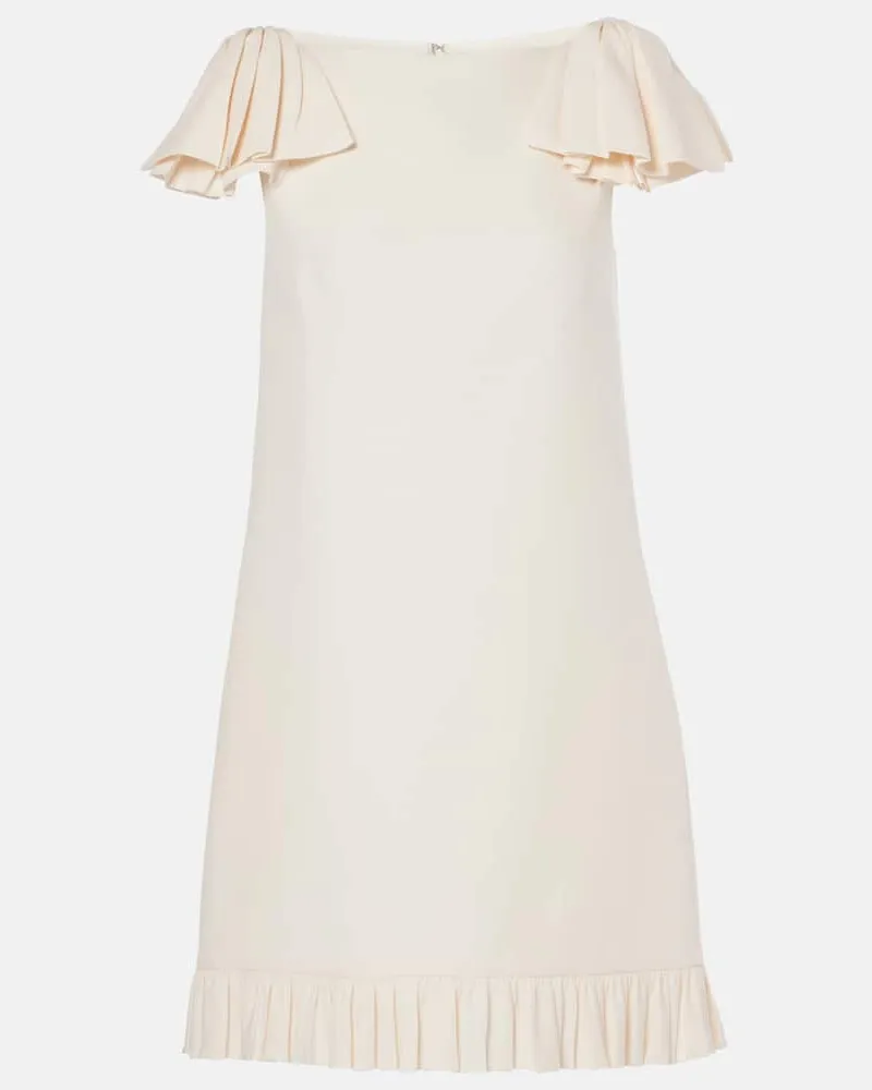 Valentino Garavani Abito corto in Crepe Couture Bianco