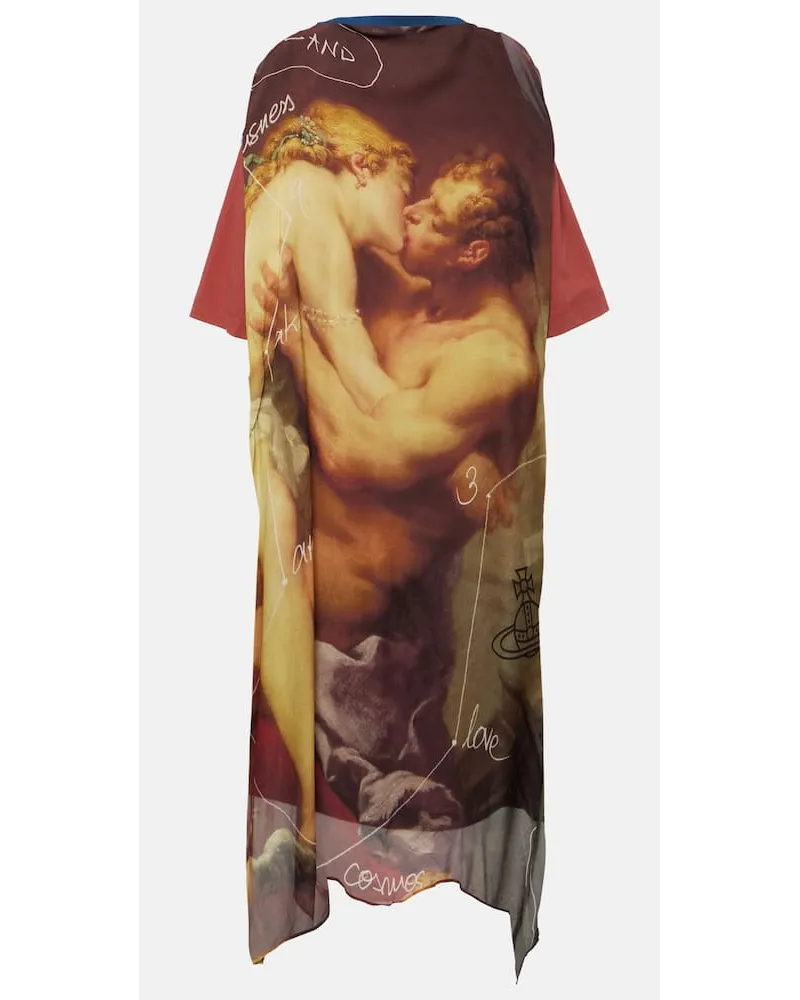 Vivienne Westwood Abito chemisier Kiss con stampa Multicolore