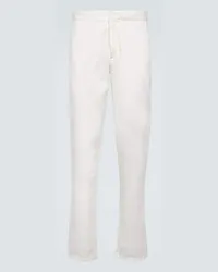 Orlebar Brown Pantaloni regular Fallon in misto cotone Bianco