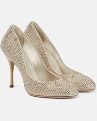 Max Mara Pumps Marylin con cristalli Beige