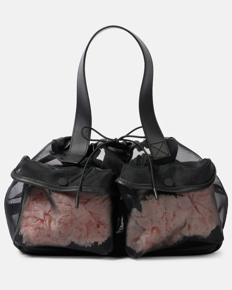 Simone Rocha Borsa Carnation Pocket con pelle Nero