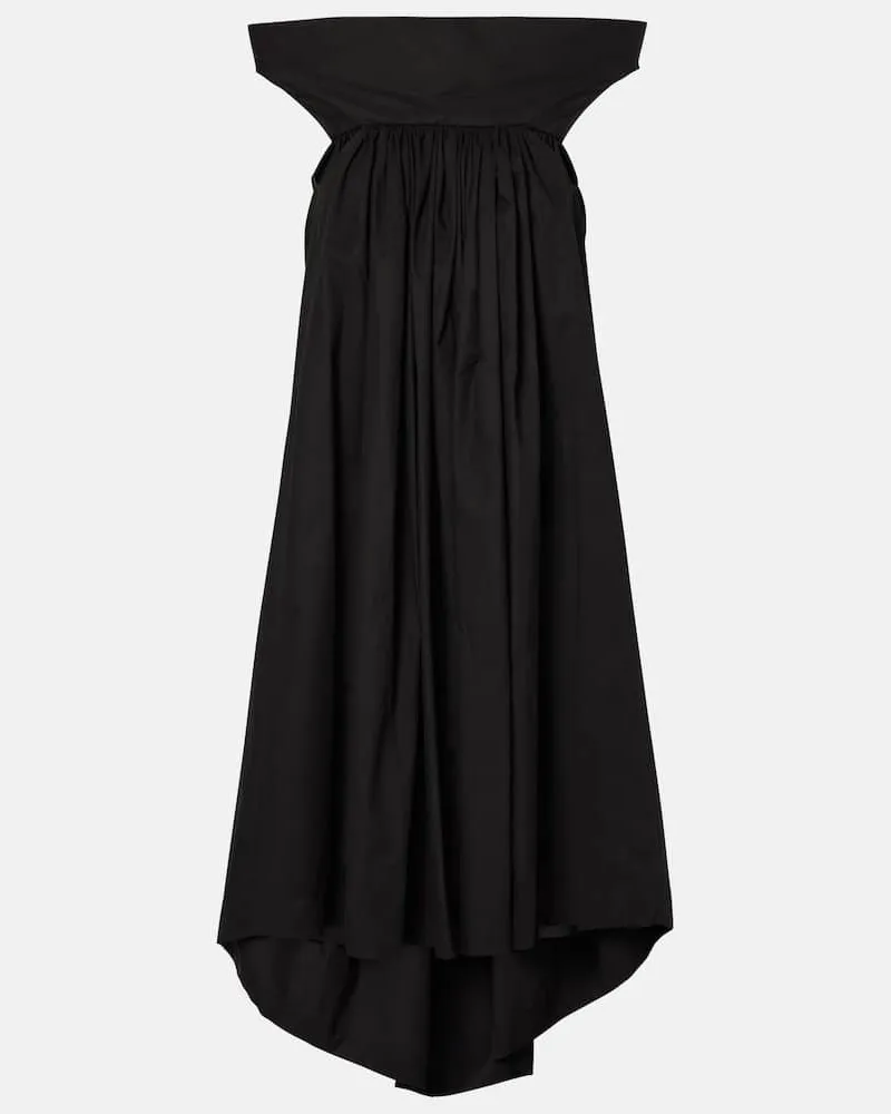Rick Owens Abito crto Chalice in cotone con cut-out Nero