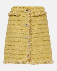 Giambattista Valli Minigonna in bouclé Giallo