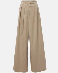 Dries van Noten Pantaloni a gamba larga Beige