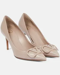 Valentino Garavani Pumps VLogo 80 in pelle Beige