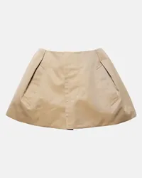 Sacai Shorts in gabardine di misto cotone Beige