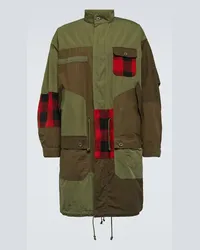 Comme des Garçons Comme des Garçons Homme Parka in misto cotone con pannelli Verde