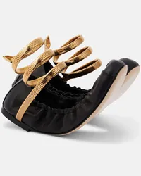 René Caovilla Ballerine Cleo in pelle Nero