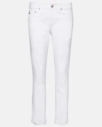 Adriano Goldschmied Jeans slim Ex-Boyfriend a vita media Bianco