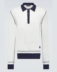 Dolce & Gabbana Polo in seta Bianco