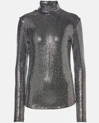 Isabel Marant Top Joyela con paillettes Argento