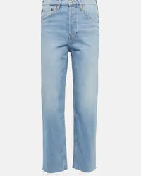 RE/DONE Jeans regular 70s Stove Pipe a vita alta Blu