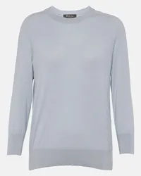 Loro Piana Pullover Piuma in cashmere Blu