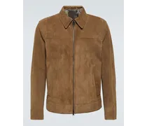 Giacca blouson in suede