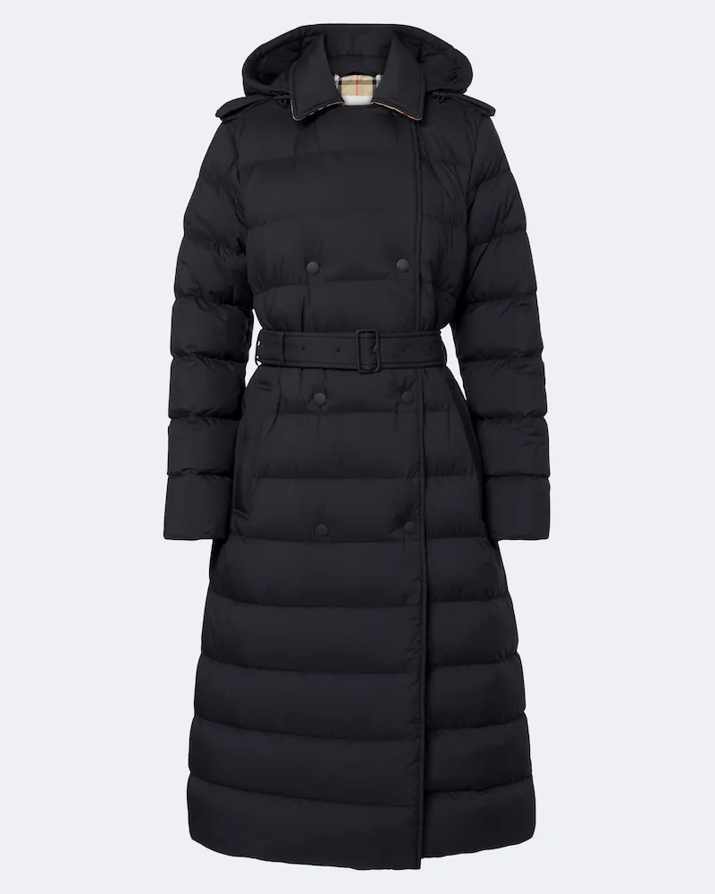 Burberry Piumino Kent con cappuccio Nero