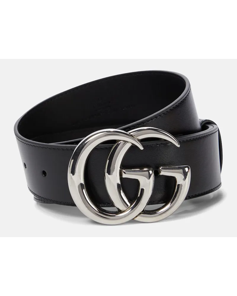 Gucci Cintura GG Marmont in pelle Nero