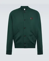 Berluti Giacca varsity Scritto in misto lana Verde