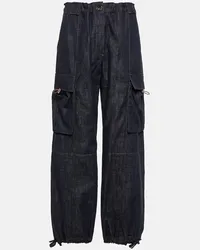 Brunello Cucinelli Jeans cargo a vita media Blu