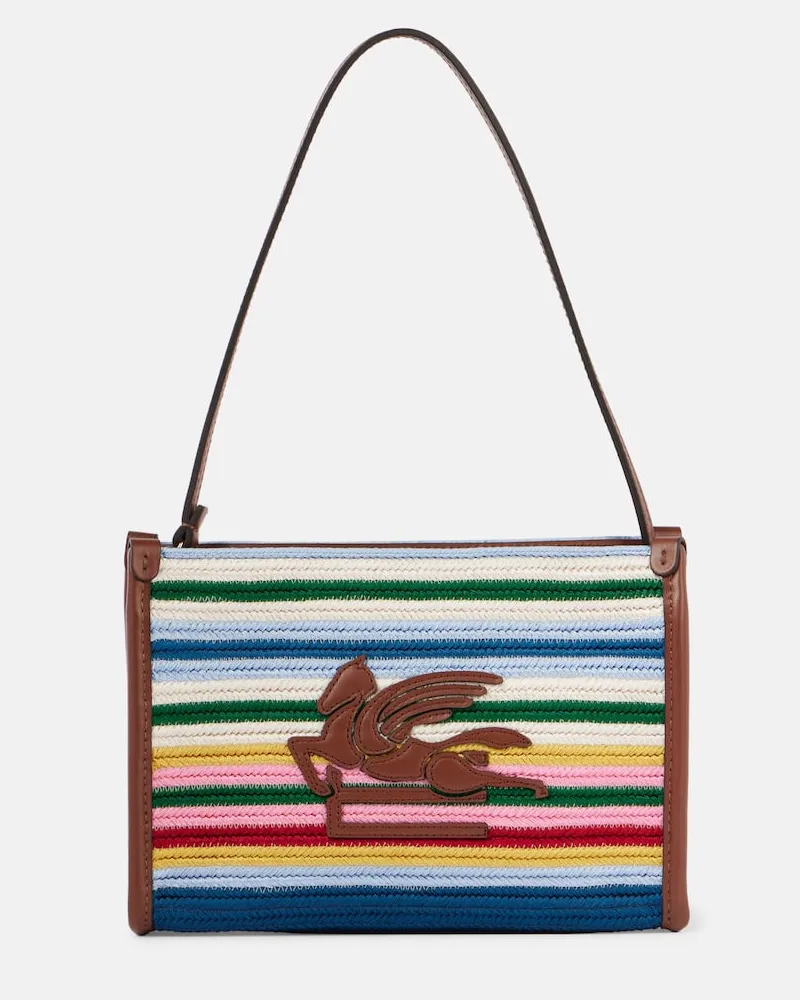 Etro Borsa a spalla Libra Small in canvas Multicolore