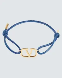 Valentino Garavani Bracciale VLogo Signature in pelle Nero