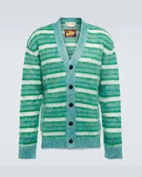 Marni Cardigan in misto mohair Verde