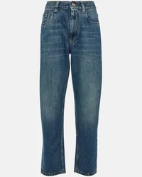 Brunello Cucinelli Jeans regular a vita alta Blu