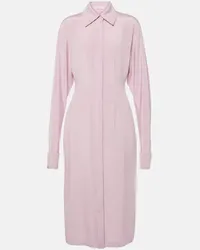 SPORTMAX Abito chemisier Lugano in misto seta Rosa