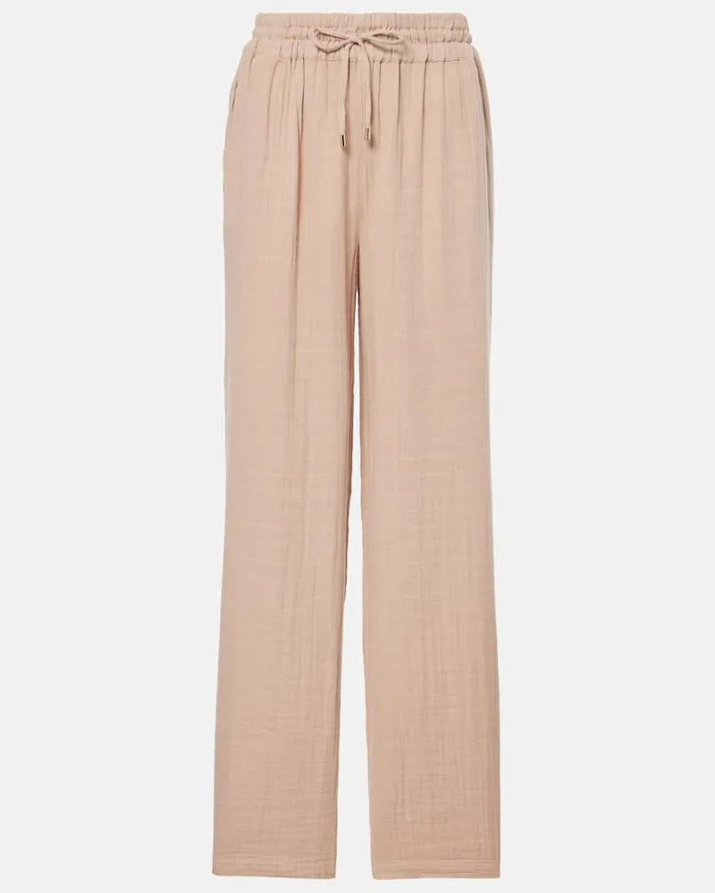 Melissa Odabash Pantaloni sportivi Krissy in cotone Beige