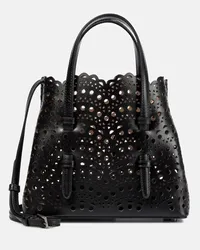 Alaïa Alaïa Borsa Mina 20 Vienne Wave in pelle Nero