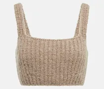 Top cropped in cashmere