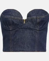 Magda Butrym Bustier di jeans Blu