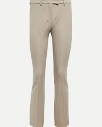 Max Mara Pantaloni Fatina cropped a vita media Marrone