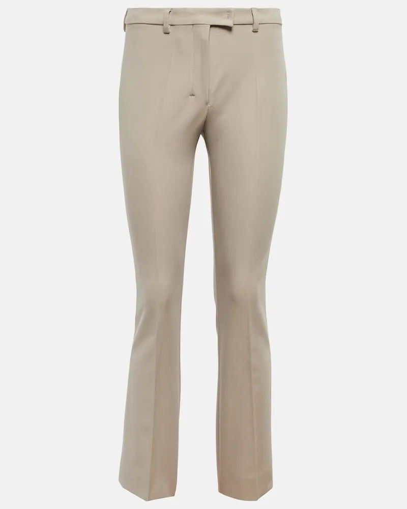 Max Mara Pantaloni Fatina cropped a vita media Marrone