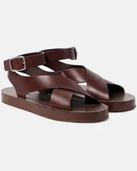 Loro Piana Sandali Sumie in pelle Marrone