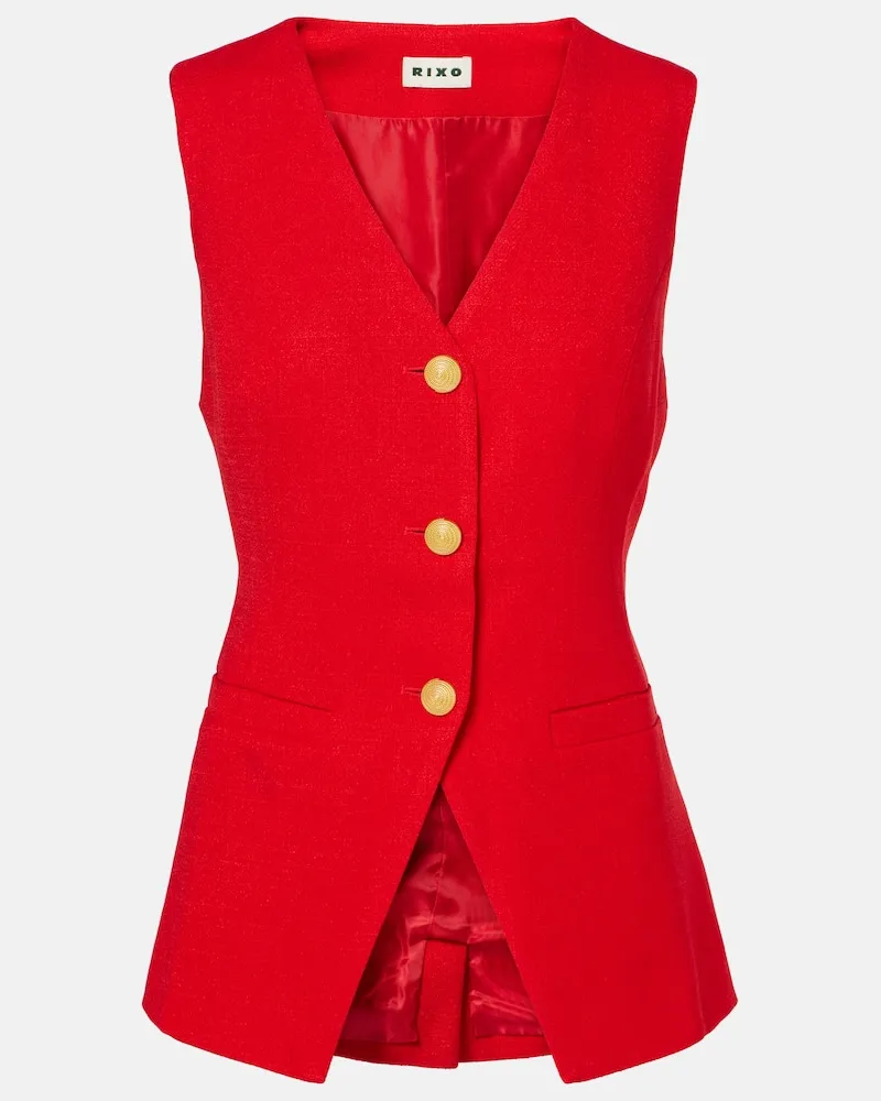 RIXO Gilet Ingrida Rosso