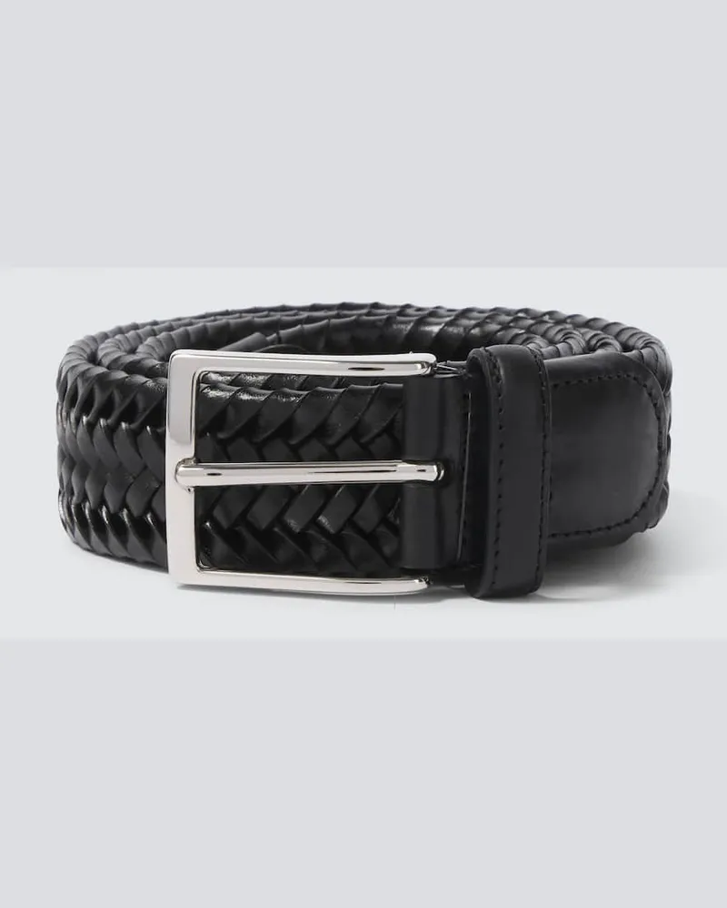 Rubinacci Cintura in pelle Nero