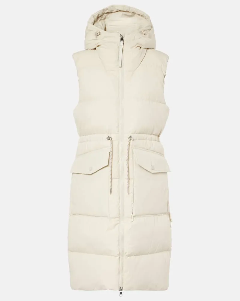 Varley Gilet Irving in piuma Bianco