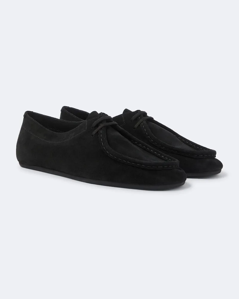 Jil Sander Mocassini Hood in suede Nero