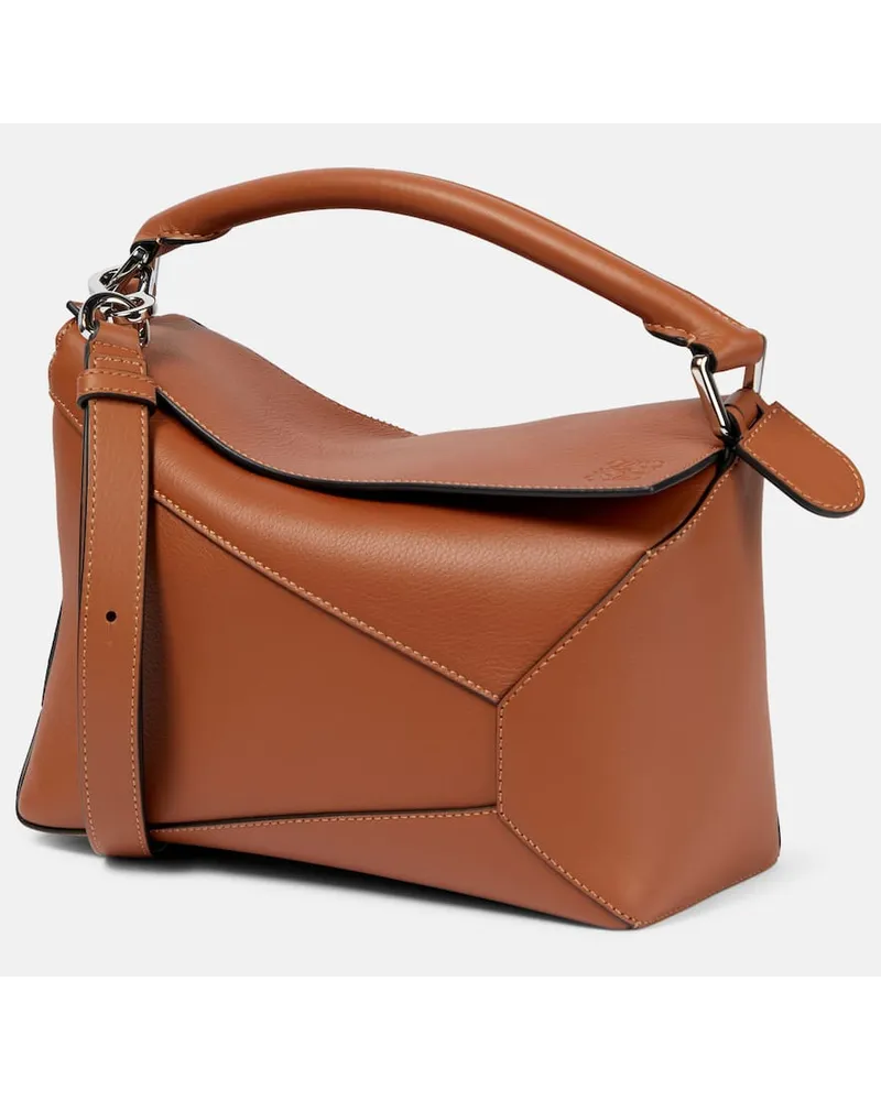 Loewe Borsa Puzzle Edge Small in pelle Marrone