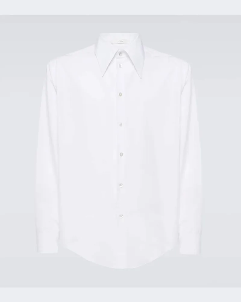 The Row Camicia Paramo in popeline di cotone Bianco