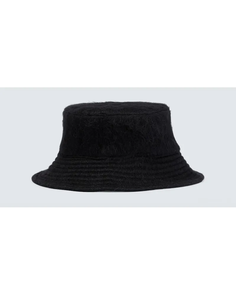 Our Legacy Cappello da pescatore in misto lana Nero
