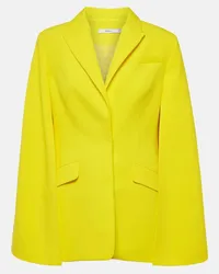 Safiyaa Blazer oversize Hadley in crêpe Giallo