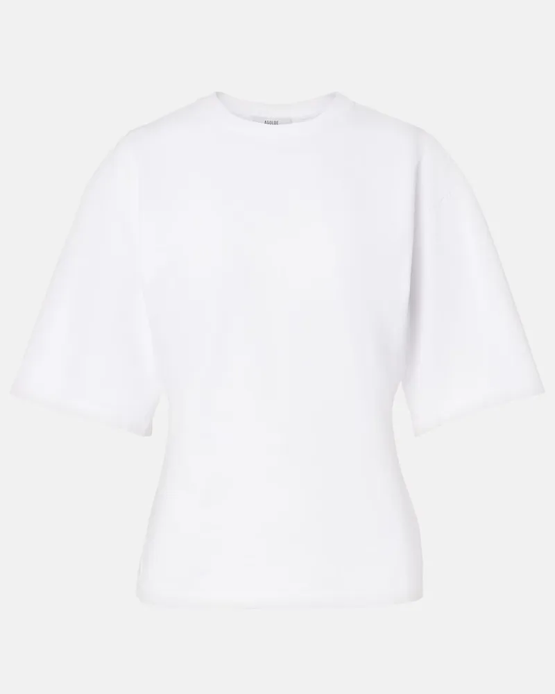 AGOLDE T-shirt Storey in jersey di cotone Bianco